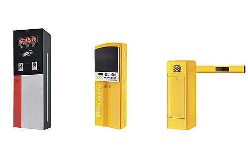 车牌识别收费广告道闸2