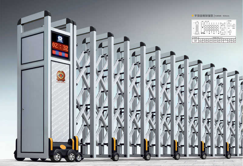 平顶金刚加强型伸缩门